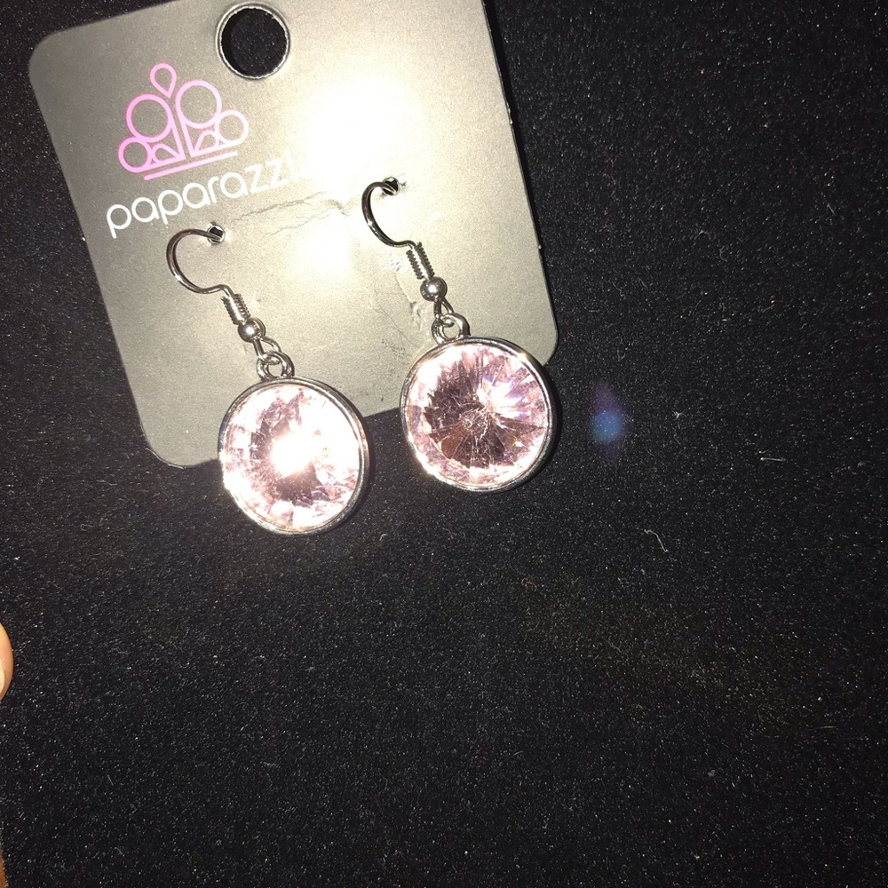 Pink Glass Earrings